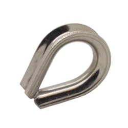 3mm A4-AISI 316 Stainless Steel Wire Rope Thimble Heavy Gauge